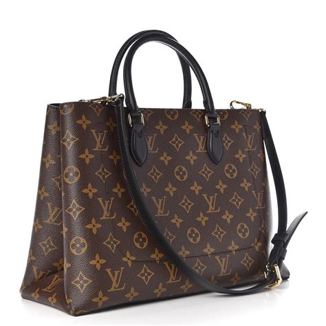 black flower lv|LOUIS VUITTON Monogram Flower Tote Black .